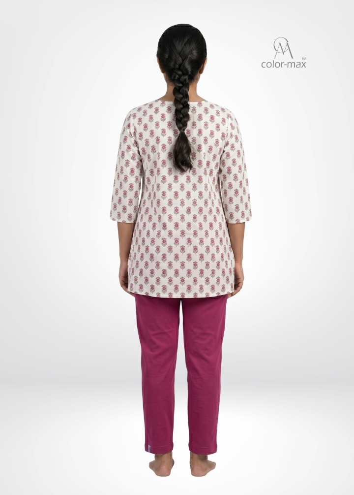 DUSTY PINK - Premium Cotton Lycra Kurti Pants - Hover
